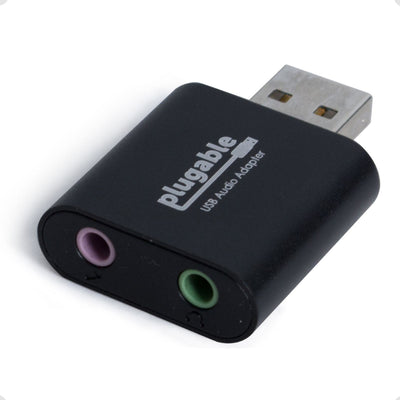 Plugable Technologies USB Audio Adapter with 3.5mm Speaker-Headphone a