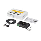StarTech.com Concentrateur USB 2.0 7 ports - Concentrateur USB-A industriel métal avec ESD