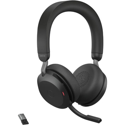 Jabra Evolve2 75 - USB-A UC with Charging Stand - Black USB-A Dongle A
