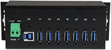 StarTech.com 7-Port USB 3.0 Hub - Metal Industrial USB-A Hub with ESD