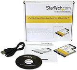 StarTech.com 2 Port Flush Mount ExpressCard 54mm SuperSpeed USB 3.0 Ca