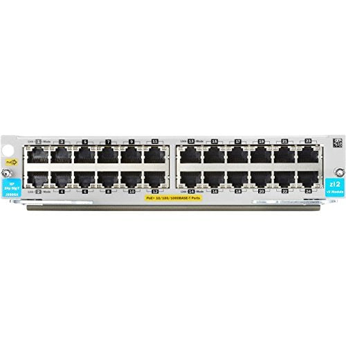 HP E 24P 10/100/1000BASE-T PoE+ V3 ZL2 Mod Network Hub (J9986A#ABA)
