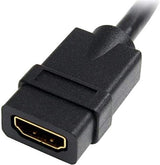 StarTech.com 6in High Speed HDMI Port Saver Cable M/F - Ultra HD 4k x