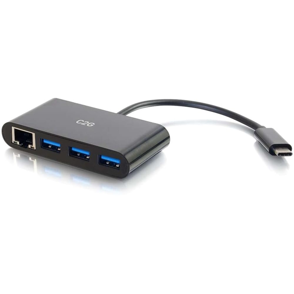 Legrand - C2G Adaptateur USB, concentrateur USB C vers Ethernet, port Ethernet Gigabit