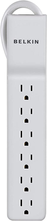 Belkin BE106000-2.5 6-Outlet 2.5-Foot 555 Joules Home and Office Surge