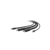Belkin Dual-Head DP to DP KVM Combo Cable, 6'