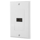 1 Port Gold-Plated HDMI Wall Plate Single Outlet Port Insert Female HD