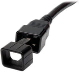PDU Plug Lock Connector C20 Power Cord to C19 Outlet Black 100pk