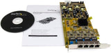 Carte réseau PCIe Gigabit PoE (Power over Ethernet) à 4 ports StarTech.com