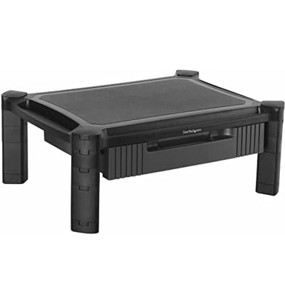 MOUNT-IT! Mesh Computer Monitor Stand Riser [Metal] Desk Organizer wit