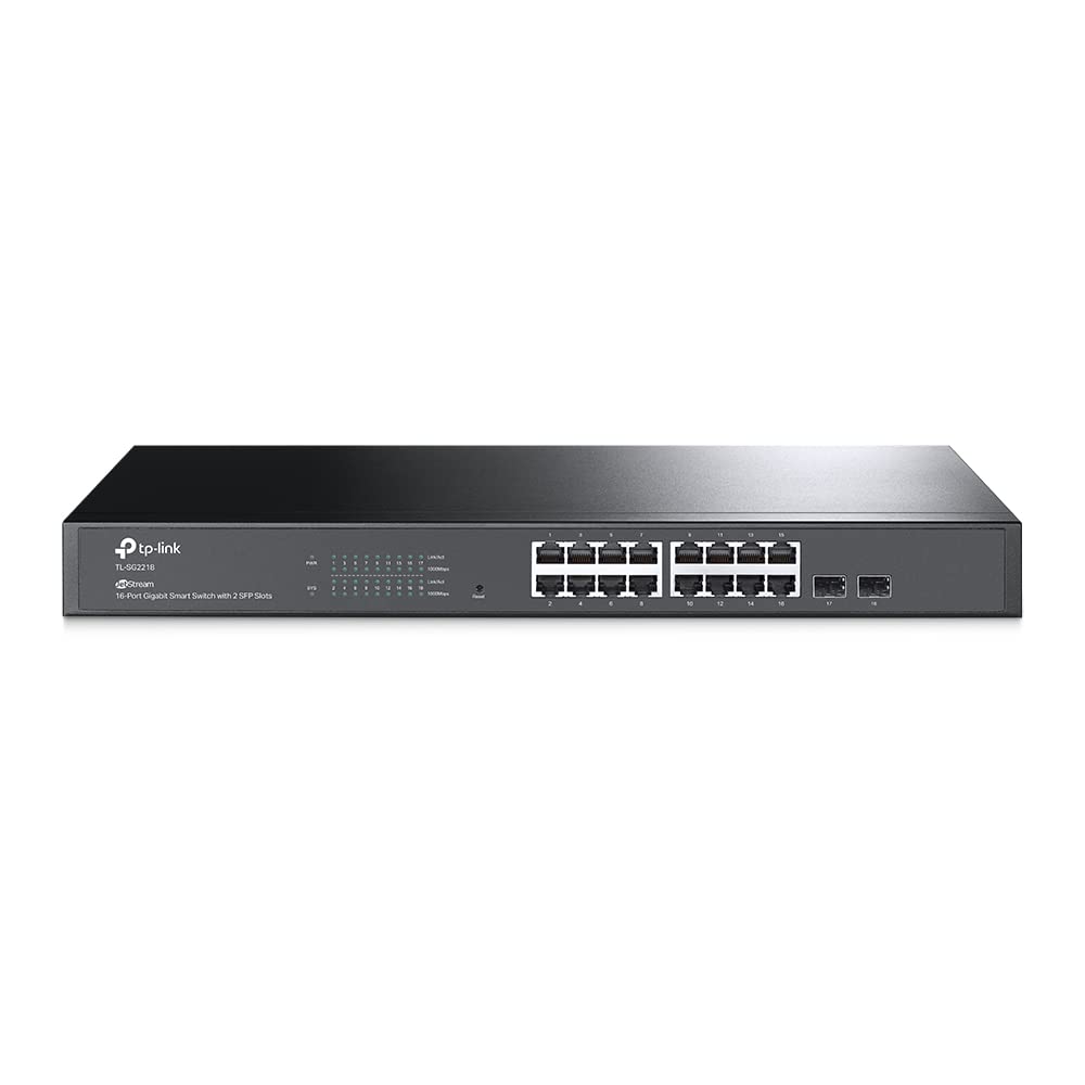 TP-Link Jetstream 16-Port Gigabit Smart Switch with 2 SFP Slots (TL-SG