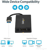 USB to Dp 4K Video Card USB 3.0 to Displayport Adapter 4K30