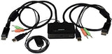 StarTech.com 2 Port USB HDMI Cable KVM Switch with Audio and Remote Sw