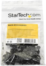 StarTech 50-Pack 10-32 19mm Screws and Square Hole Clip Nuts for 19