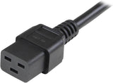 StarTech.com 10ft (3m) Heavy Duty Extension Cord, IEC 320 C19 To IEC 3