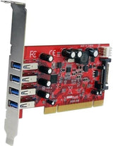 StarTech 4 Port PCI SuperSpeed USB 3.0 Adapter Card with SATA/SP4 Powe
