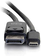 C2G 26902 USB-C to DisplayPort Adapter Cable 4K 30Hz, Black (6 Feet, 1