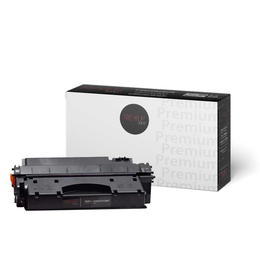 Remplacement pour HP CE505A / CF280A / Canon 119 Rendement élevé - Noir