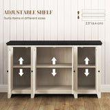 Rustic Sideboard, Buffet Cabinet with Adjustable Shelves for Living Room