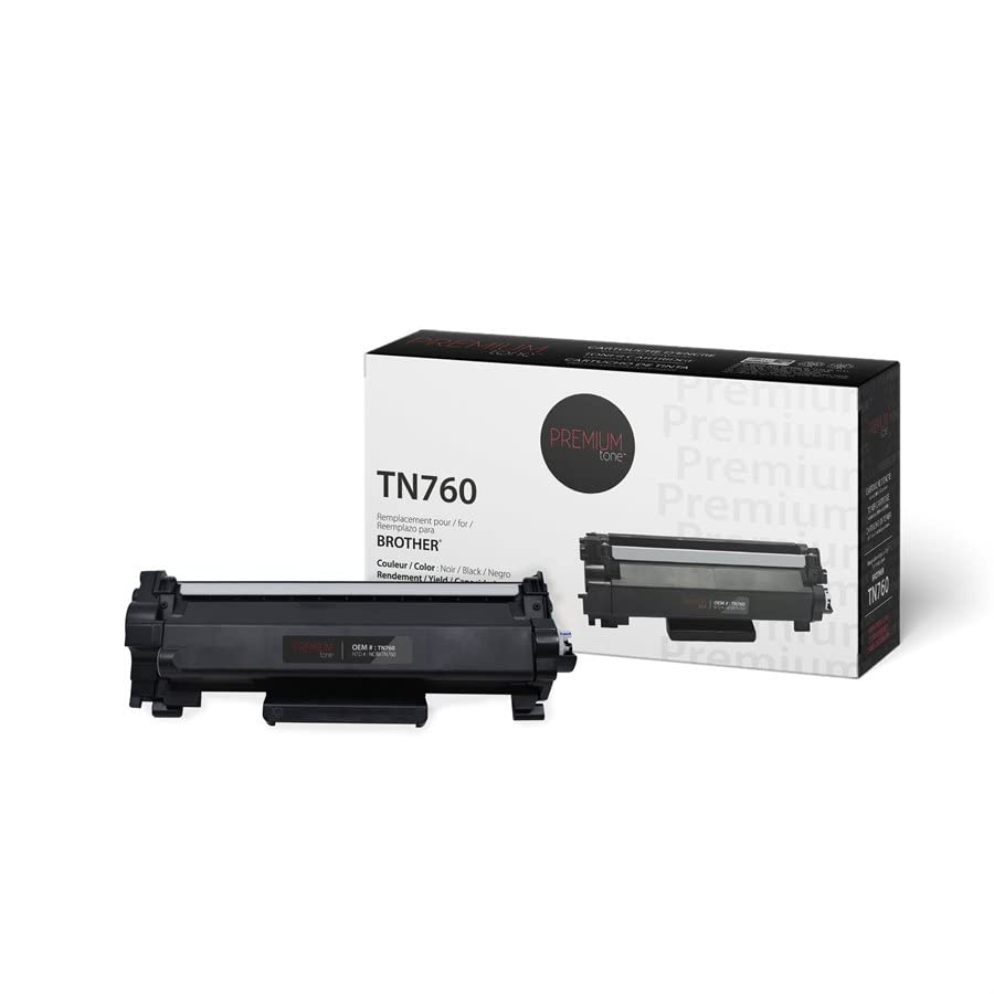 Remplacement pour Brother TN760 Haut rendement - Noir