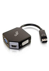 C2G 54340 DisplayPort to 4K UHD HDMI, VGA, or DVI Adapter Converter, B