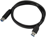 StarTech.com 1m 3 ft Certified SuperSpeed USB 3.0 A to B Cable Cord -