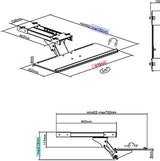 StarTech.com Support de clavier sous le bureau - 67 cm de large - Réglable