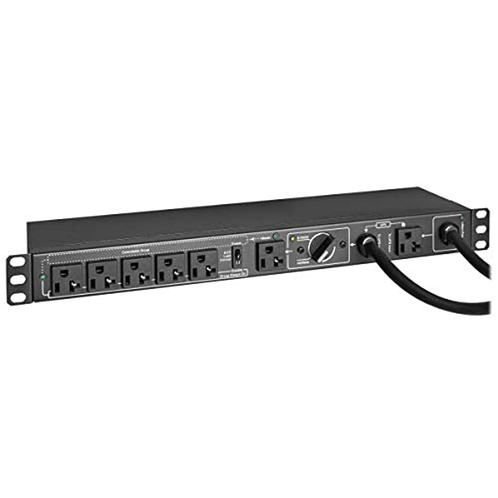 PDU WITH MANUAL BYPASS 15A 6 5-20R 1URM