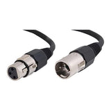 C2G 40060 Câble audio professionnel XLR Mâle vers XLR Femelle, noir (12 pieds, 3,65 m)