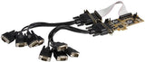Carte adaptateur série PCI Express à 8 ports profil bas StarTech.com - Seri