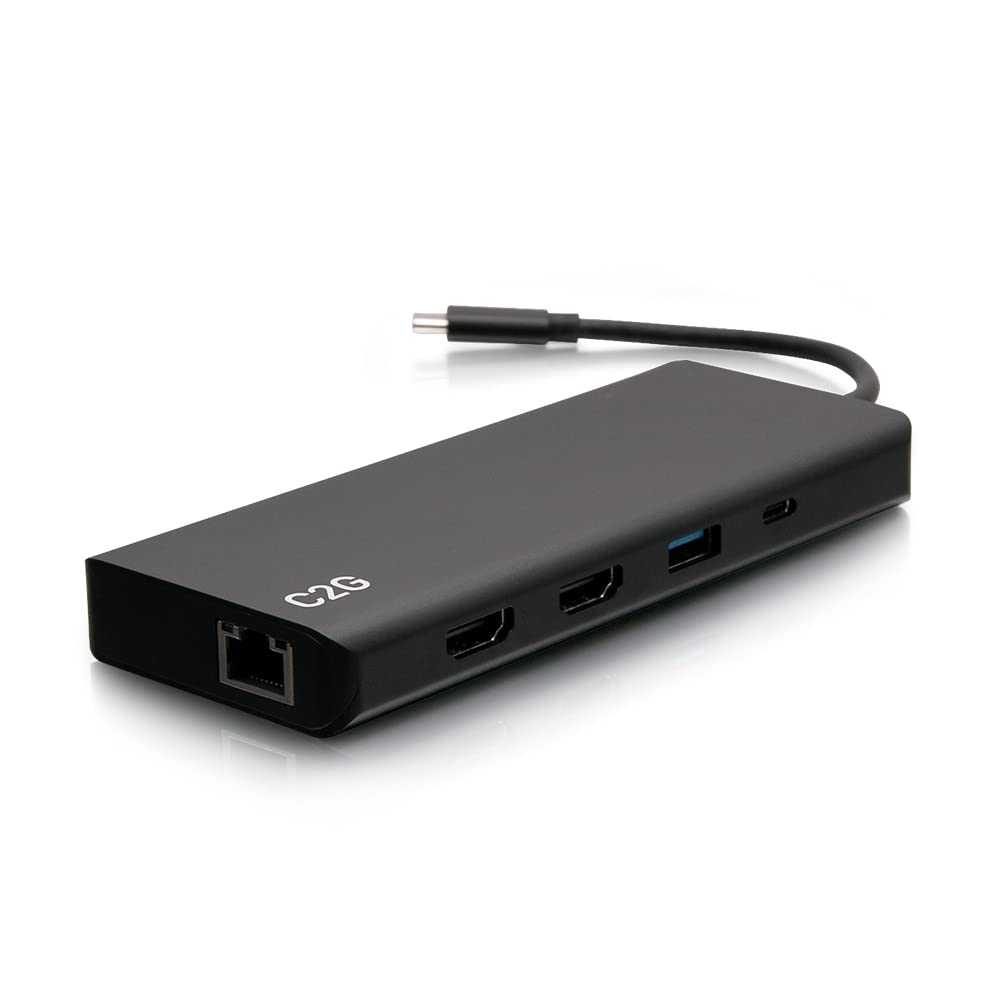 USB-C 9-in-1 Dual Display Docking Station with HDMI, Ethernet, USB, 3.