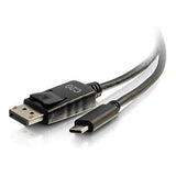 C2G 26902 USB-C to DisplayPort Adapter Cable 4K 30Hz, Black (6 Feet, 1
