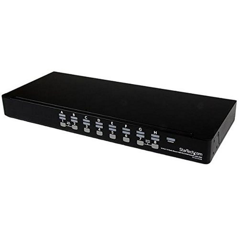 StarTech.com 16-Port KVM Switch with OSD- 1U Rackmount KVM Switch - US