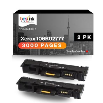 bestink Toner Replacement for Xerox 106R02777 Black Toner Cartridge (3
