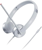 Lenovo 100 Stereo Analog Headset, 3.5mm, 180° Boom Microphone, Memory-