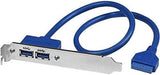 StarTech.com USB3SPLATE 2-Port USB 3.0 A Female Slot Plate Adapter