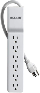 Belkin BE106000-2.5 6-Outlet 2.5-Foot 555 Joules Home and Office Surge