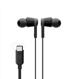 Belkin in-Ear USB-C Headphones w/Mic Control - S, M, and L, Black (G3H