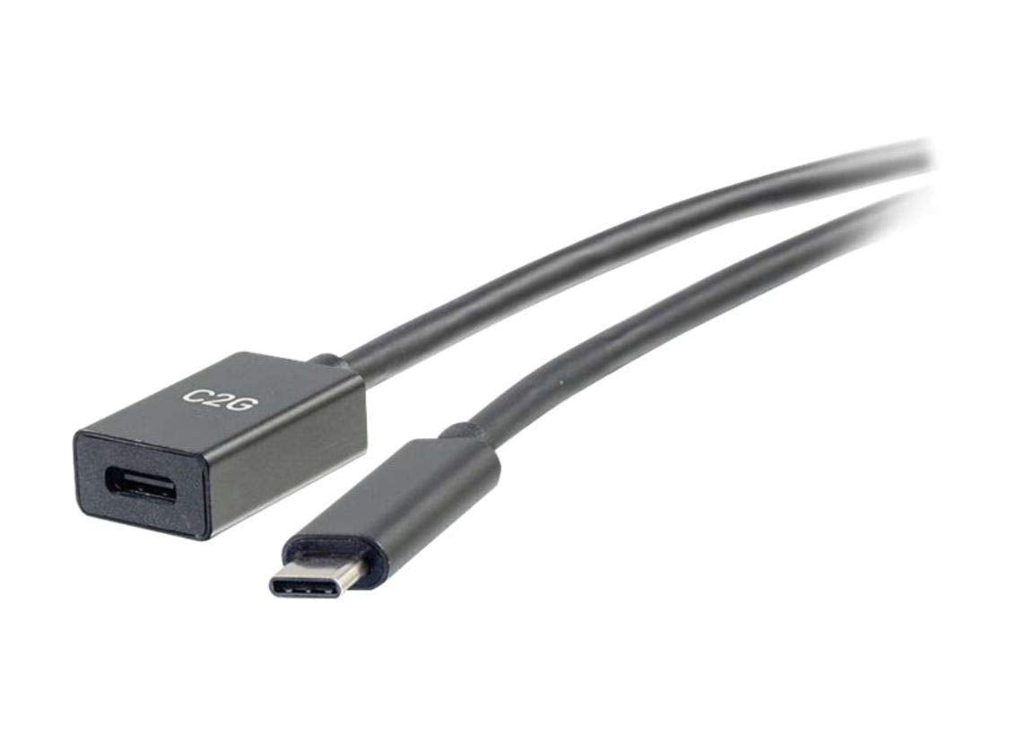 C2G 28658 Câble d'extension USB-C vers C 3.1 (Gen 1) mâle vers femelle (10 Gb