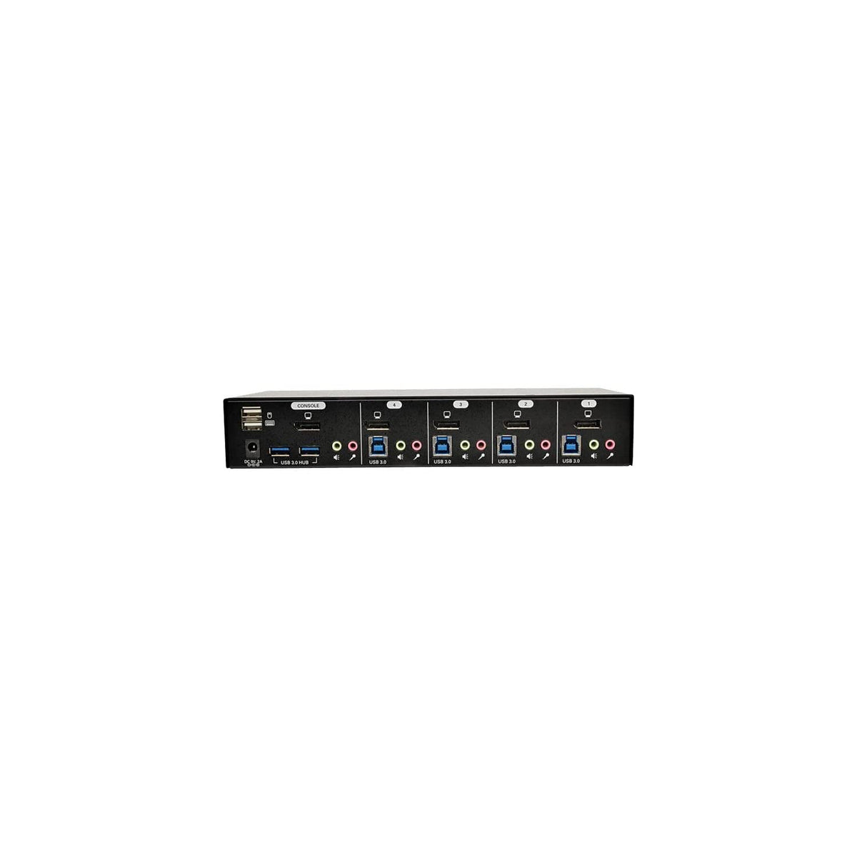 COMMUTATEUR KVM DISPLAYPORT 4 PORTS AVEC CÂBLES AUDIO ET USB 3.0 SUPER