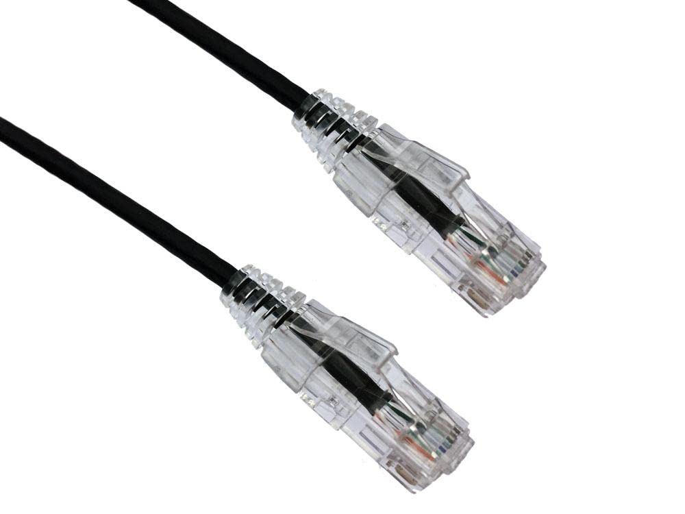 Axiom 10FT CAT6A BENDNFLEX Ultra-Thin SNAGLESS Patch Cable 650MHZ (Bla