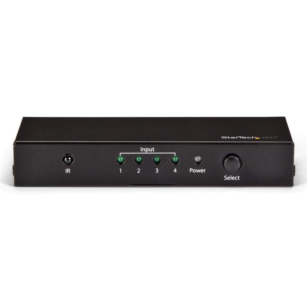 StarTech.com HDMI 2.0 Switch - 4 Port - 4K 60Hz - HDMI Automatic Video