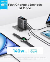 Chargeur USB-C/A Targus Hyperjuice 140W PD 3.1 avec câble pour MacBook