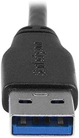 StarTech.com 0.5m 20in Slim Micro USB 3.0 Cable M/M - Right-Angle Micr