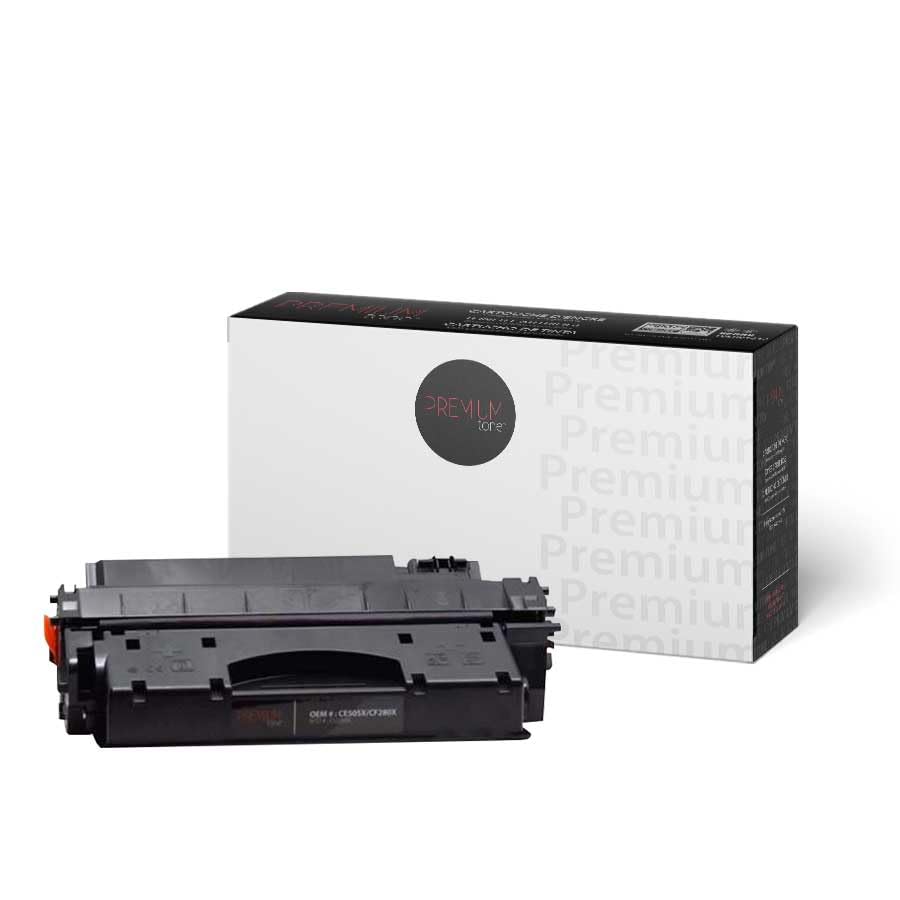 Remplacement pour HP CE505X / CF280X / Canon 119II Rendement élevé - Noir