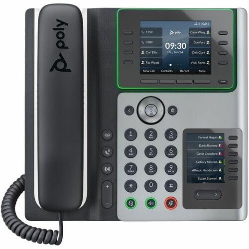 Hewlett Packard 89B54AAABA Poly Edge E400 Ip Phone And Poe-enabled Wit