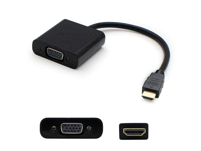 AddOn Lenovo 0B47069 Compatible HDMI 1.3 Male to VGA Female Black Acti