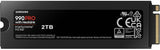 SAMSUNG 990 PRO w/Heatsink SSD 2TB PCIe Gen4 NVMe M.2 Internal Solid S