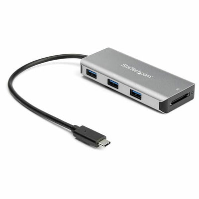 StarTech.com 3 Port 10Gbps USB C Hub with SD Card Reader - 3X USB-A &