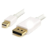 StarTech.com MDP2DPMM1MW 1m 3 ft White Mini DisplayPort to DisplayPort
